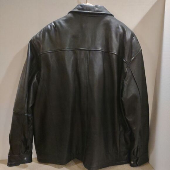 Jos Bank Leather Jacket Size XL - Picture 2 of 11